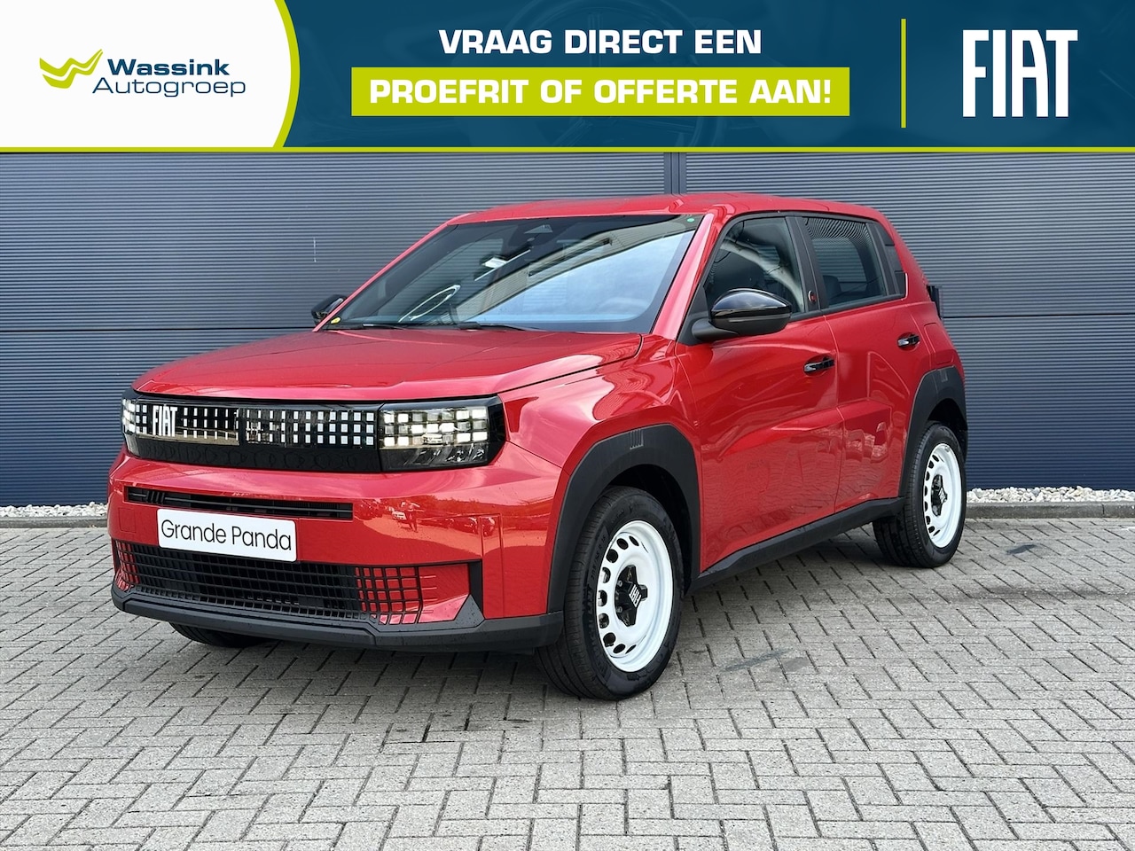 Fiat Grande Panda - 44kWh 113pk Red | Led Koplampen | Apple Carplay | Android Auto | DAB+ | Cruise Control | - AutoWereld.nl