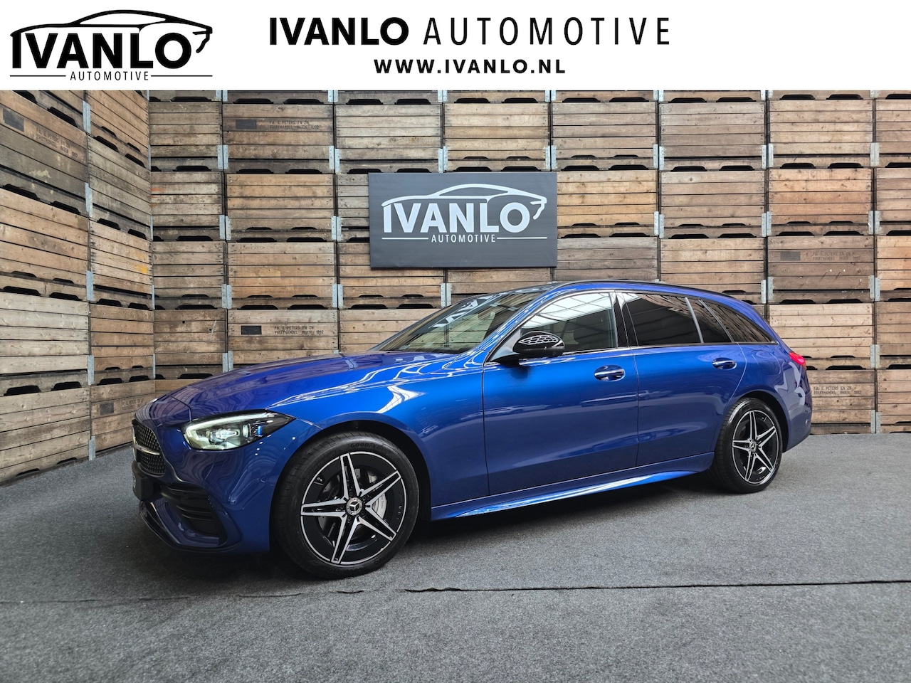 Mercedes-Benz C-klasse Estate - 300 e AMG Line PHEV Leder LED HUD 360 Sfeer Navi Trekhaak LM - AutoWereld.nl