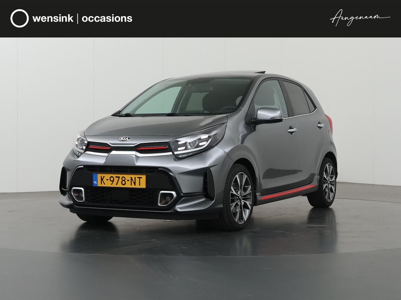 Kia Picanto - 1.0 T-GDi GT-Line 5p | Navigatiesysteem | Parkeercamera | Cruise Control | Lederen Bekledi - AutoWereld.nl