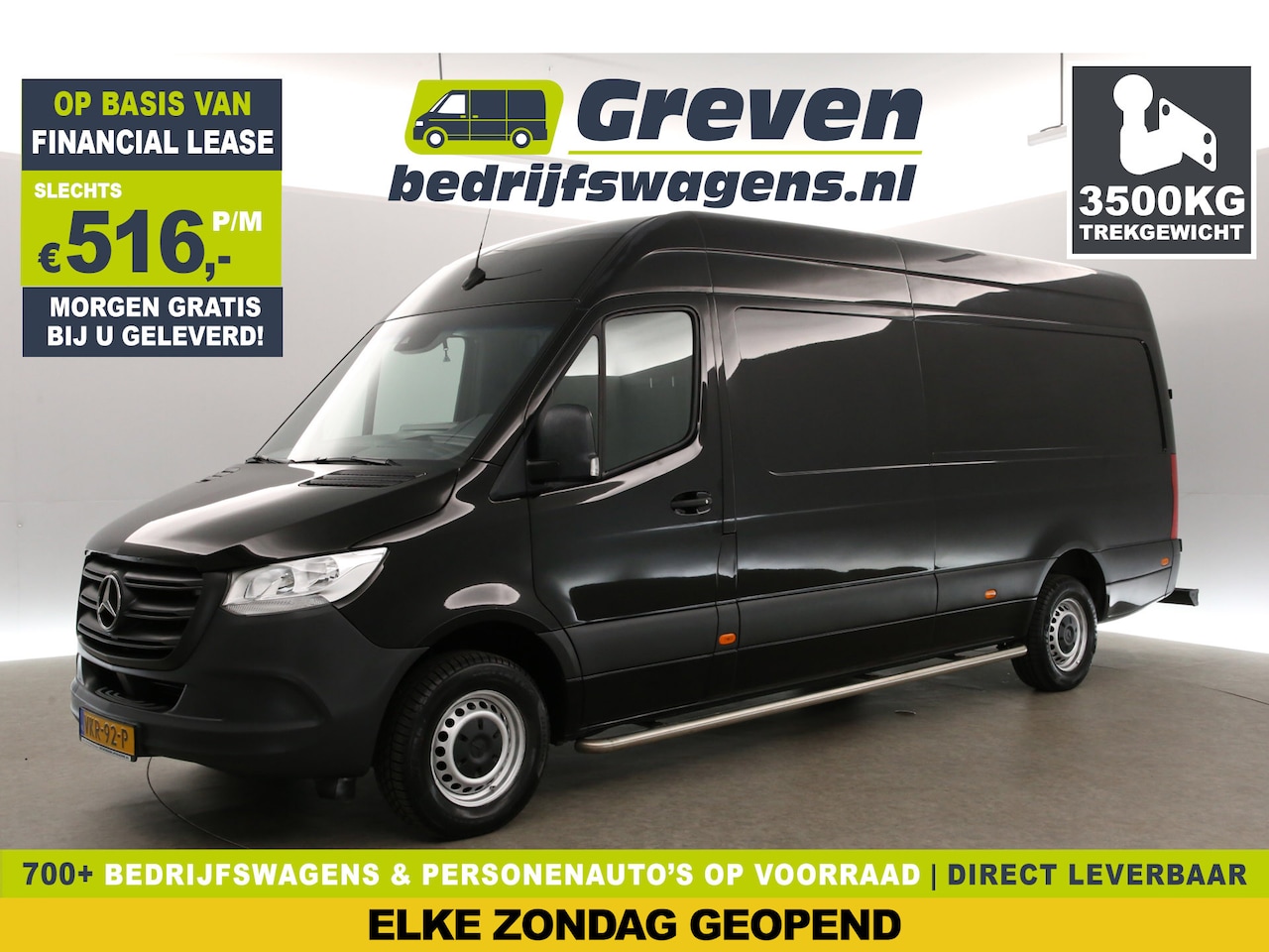 Mercedes-Benz Sprinter - 315 1.9 CDI L4H2 150PK Automaat 3500KG Trekgew. Trekhaak Airco Camera Carplay Cruise 3 Per - AutoWereld.nl