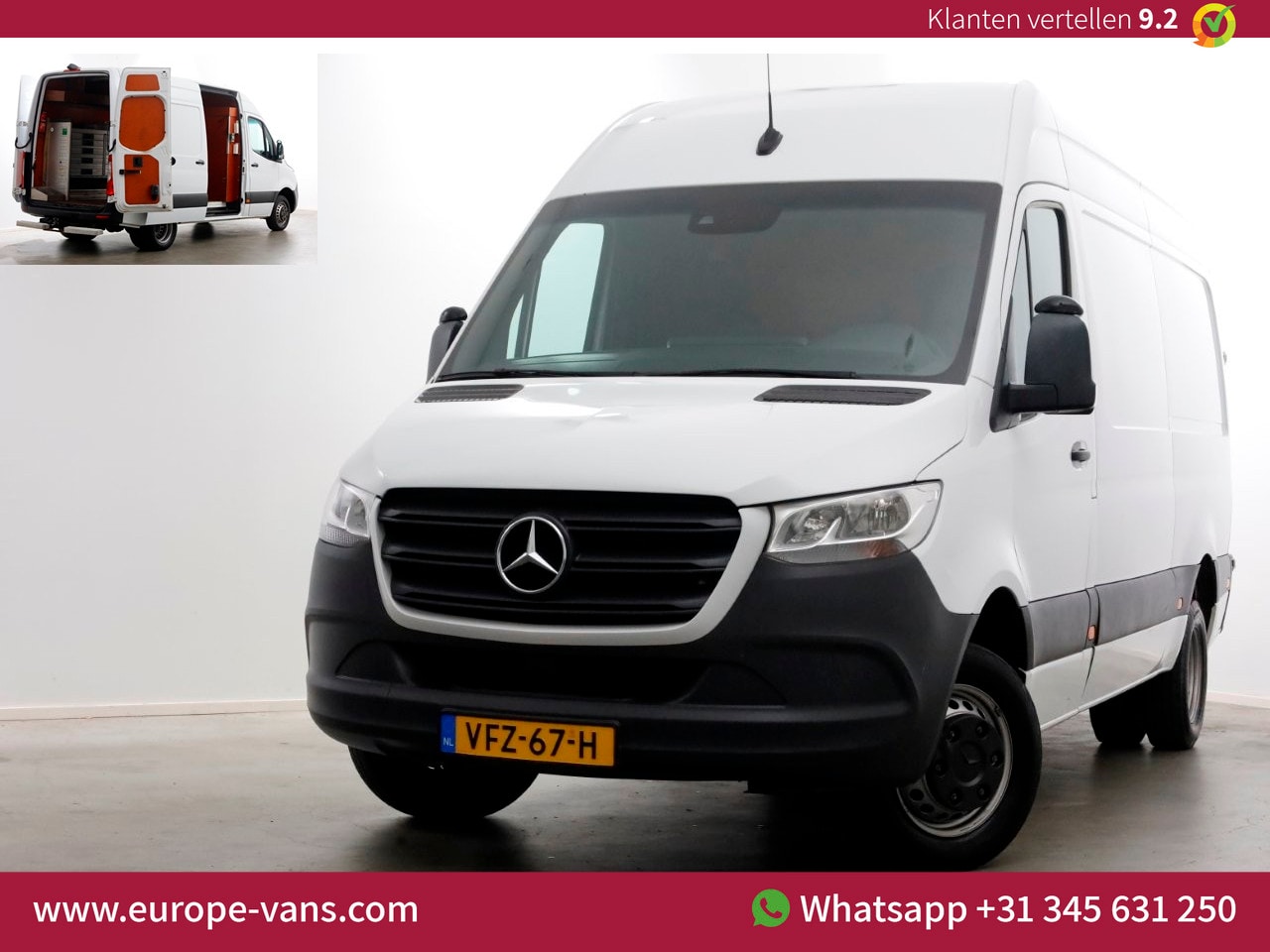 Mercedes-Benz Sprinter - 516 CDI 163pk 7G Automaat L2H2 Camera/Inrichting/230V/Trekhaak 3500kg 05-2020 - AutoWereld.nl