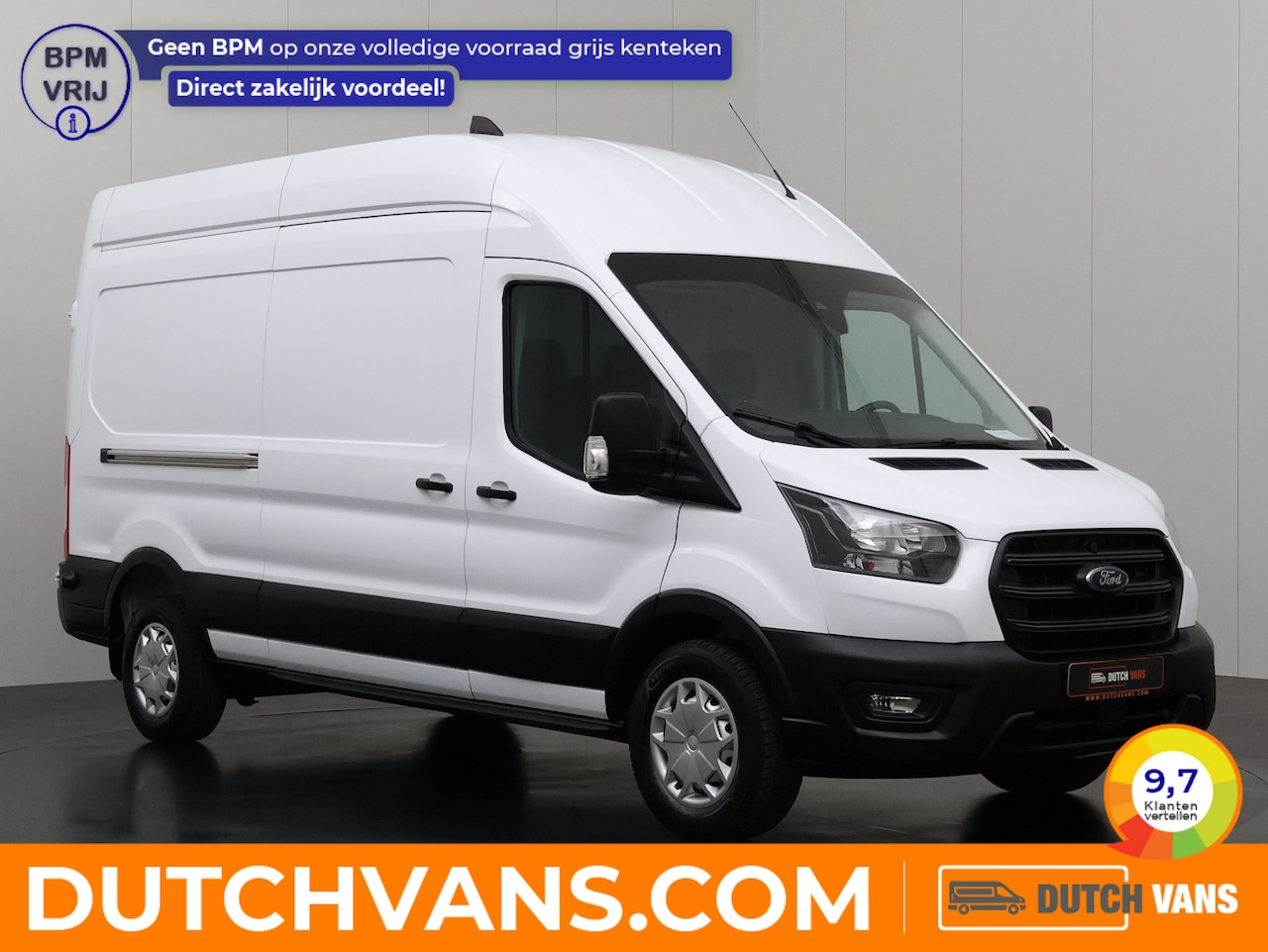 Ford Transit - 2.0TDCi 130PK L3H3 | Airco | Cruise | Camera | 3-Persoons - AutoWereld.nl