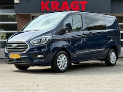 Ford Transit Custom - 300 2.0 TDCI L1H1 Limited DC AUTOMAAT ADAPT Cruise|LED VERL|NAVI|lederen bekl|ORIG NEDERLA