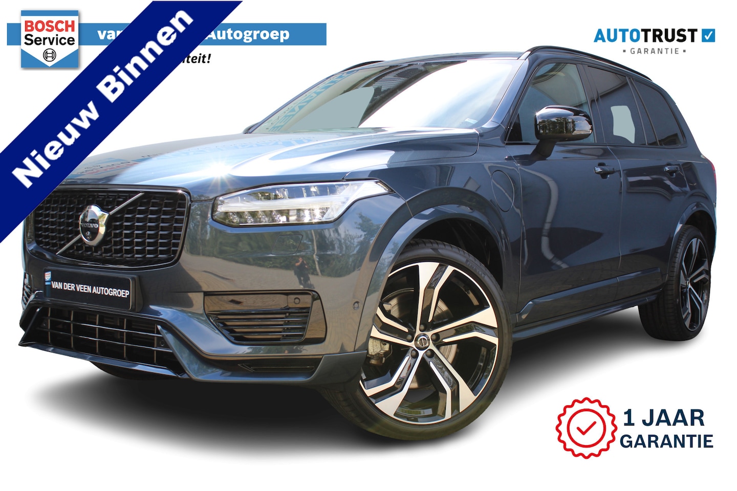 Volvo XC90 - 2.0 T8 Recharge AWD Ultra Dark | Panorama dak | Massage stoelen | Stoel & Stuur verwarming - AutoWereld.nl