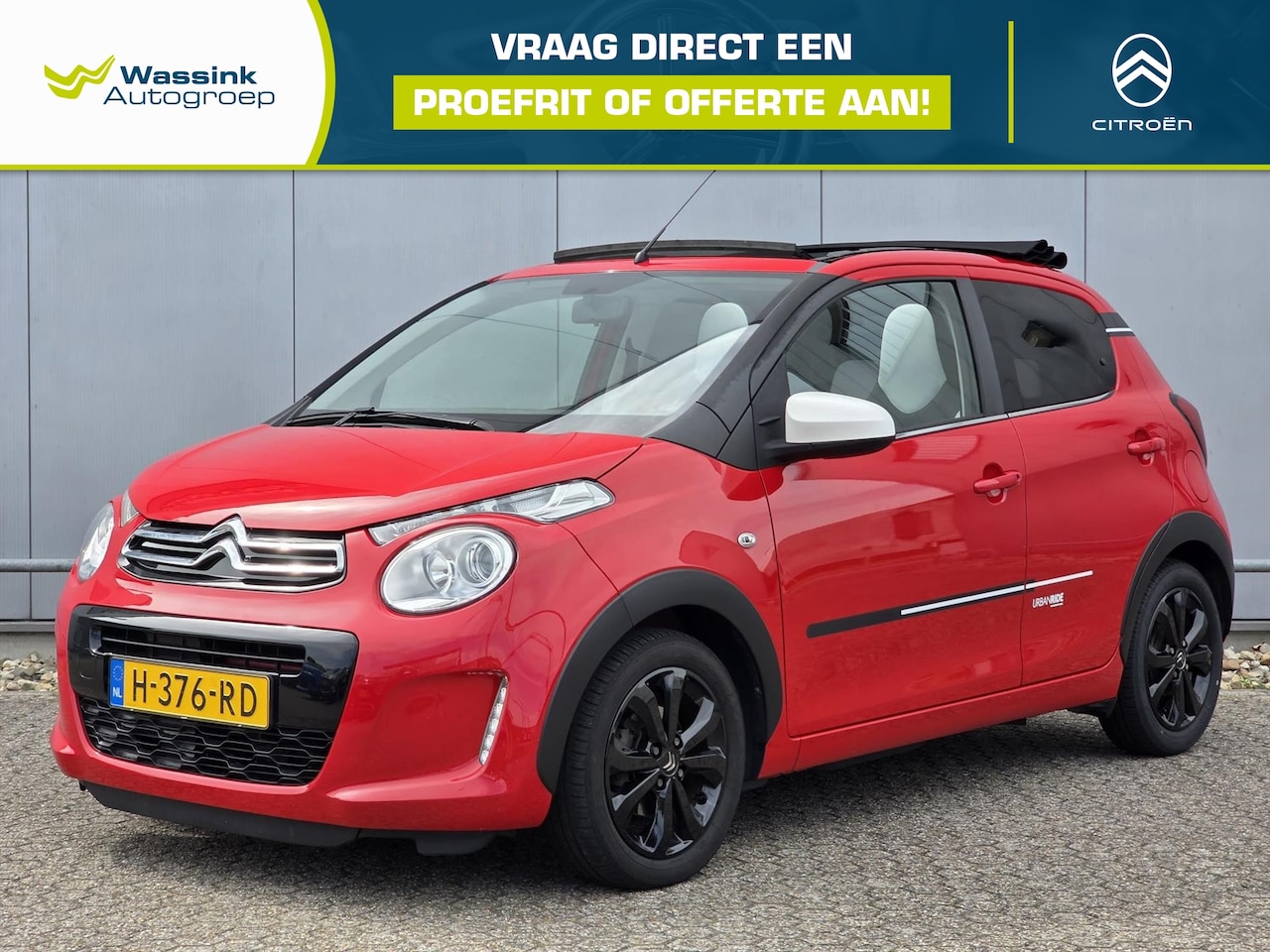 Citroën C1 - Airscape 5Drs Cabrio Urban Ride | Apple carplay | Camera | - AutoWereld.nl