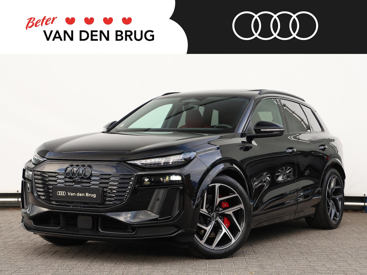 Audi Q6 SQ6 e-tron - SQ6 quattro 100 kWh | Rood leder | Sportstoel Plus met massage functie| Trekhaak | Pano | - AutoWereld.nl