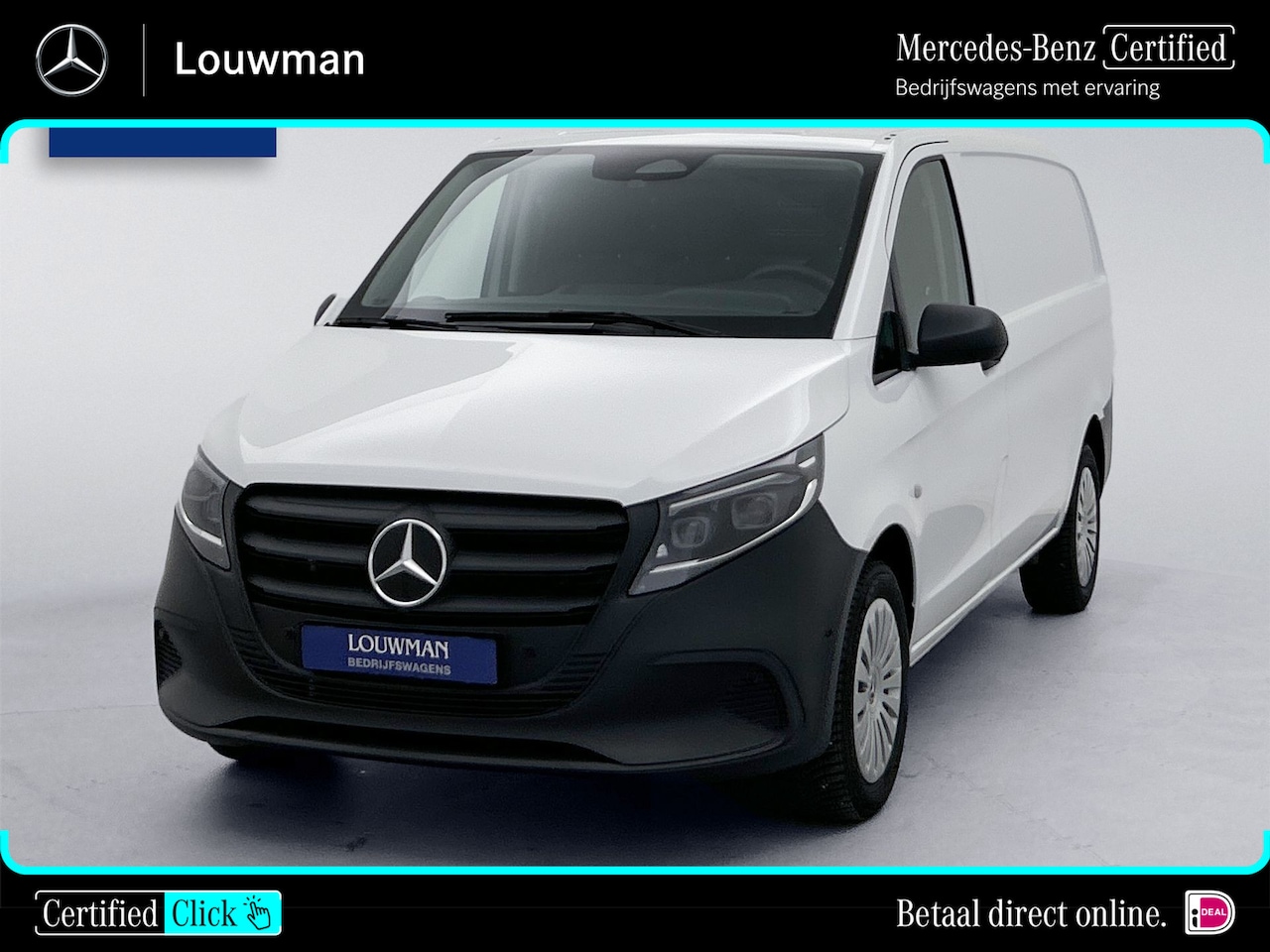 Mercedes-Benz Vito - 116 CDI L2 Pro Achterklep Led multibeam Parkeerpakket Stoelverwarming - AutoWereld.nl