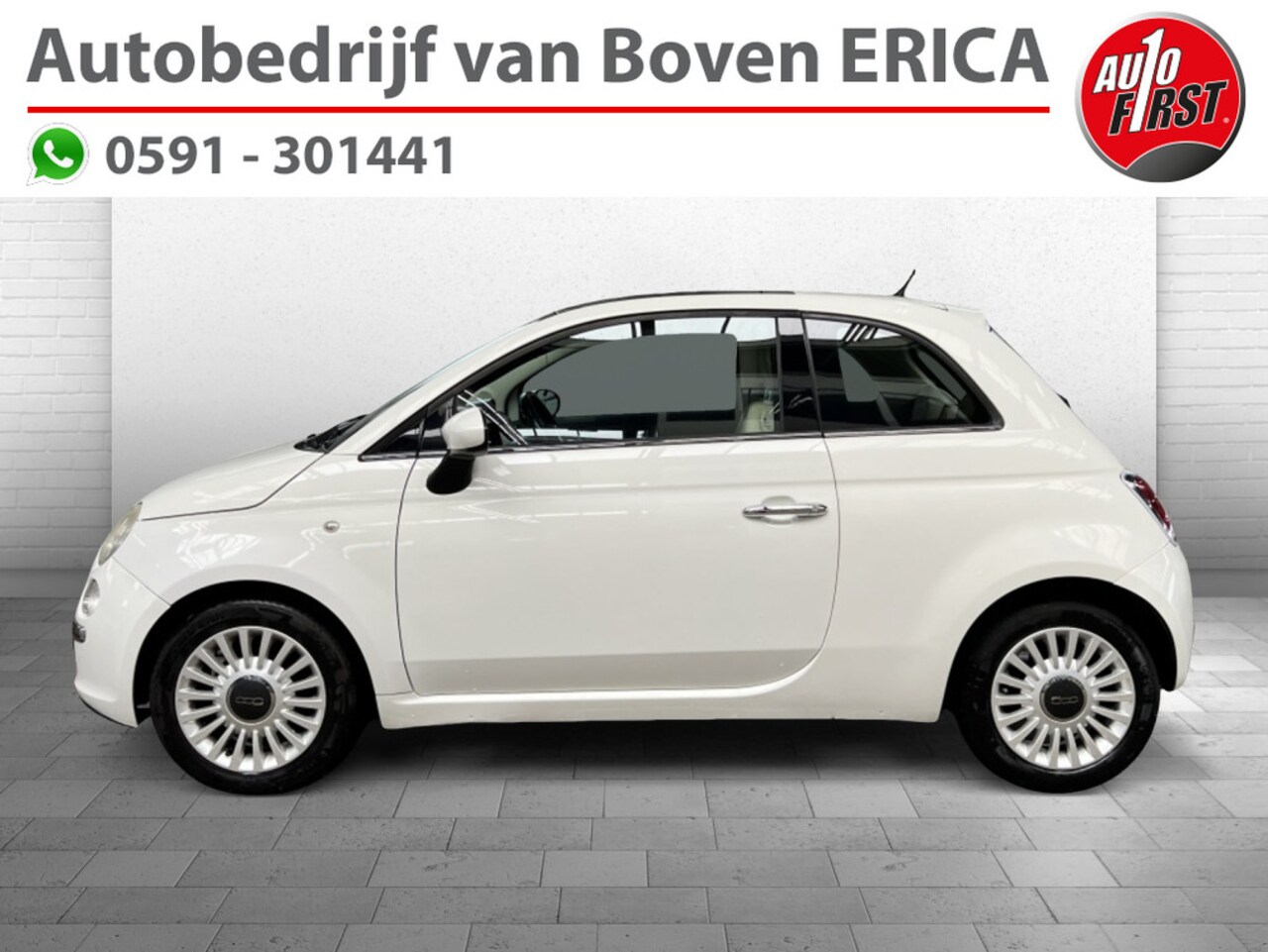 Fiat 500 - 1.2 Lounge Leder Airco Stoelverw. Pdc Panodak - AutoWereld.nl