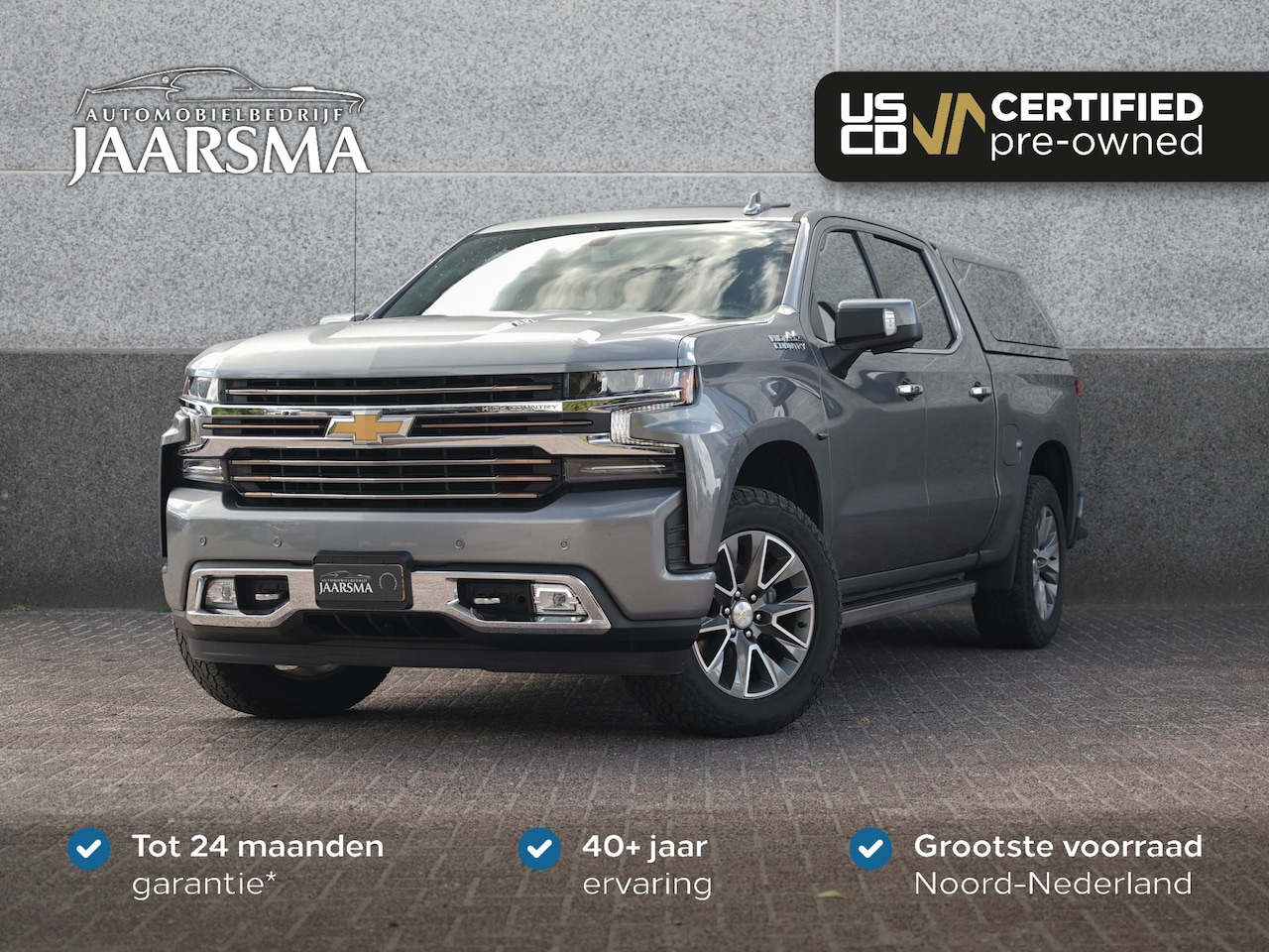 Chevrolet Silverado - High Country 6.2L V8 |Containerhuif |Leder |Apple CarPlay | - AutoWereld.nl
