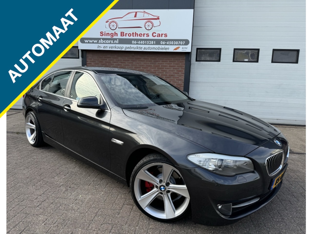 BMW 5-serie - 523i EXE AUT LEER NAVI XENON Y-TIMER INRUIL MOG!!! - AutoWereld.nl
