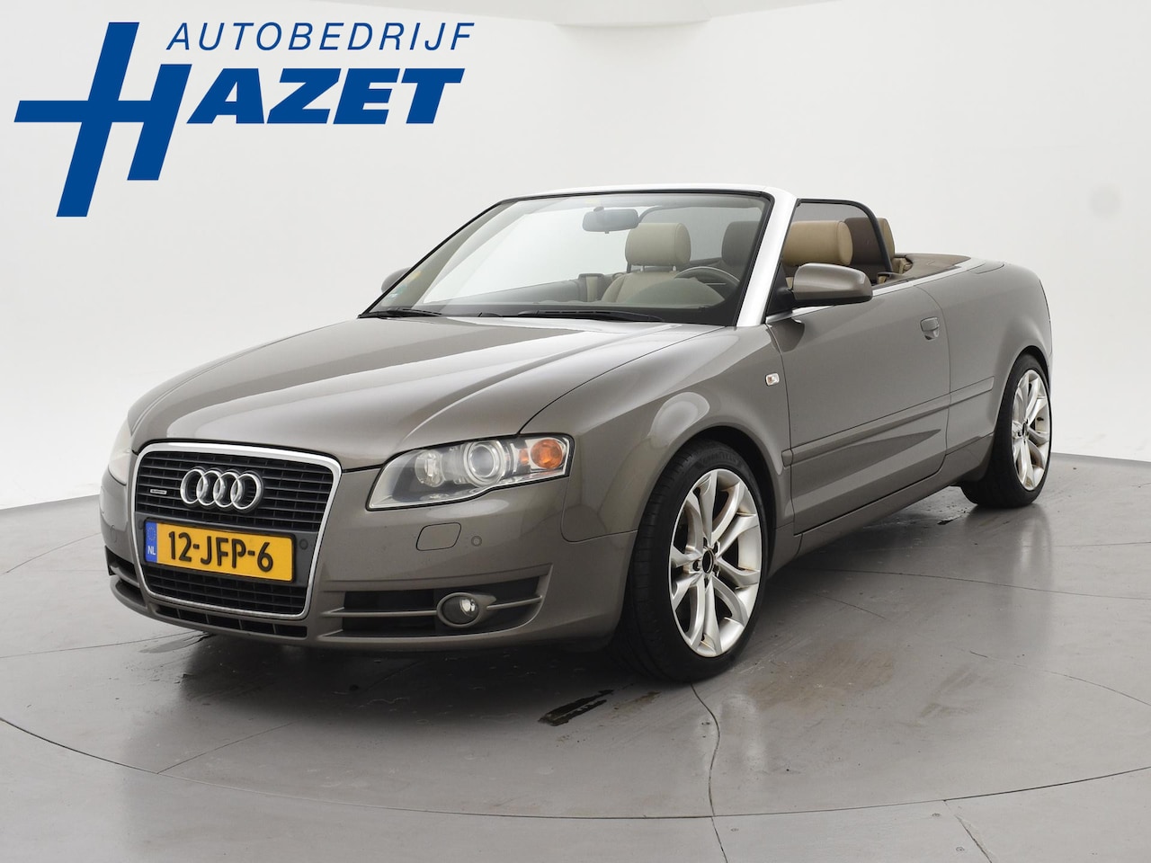 Audi A4 Cabriolet - 3.0 TDI V6 232 PK QUATTRO *ALPACA BEIGE* + LEDER SPORTINTERIEUR + STOELVERWARMING - AutoWereld.nl