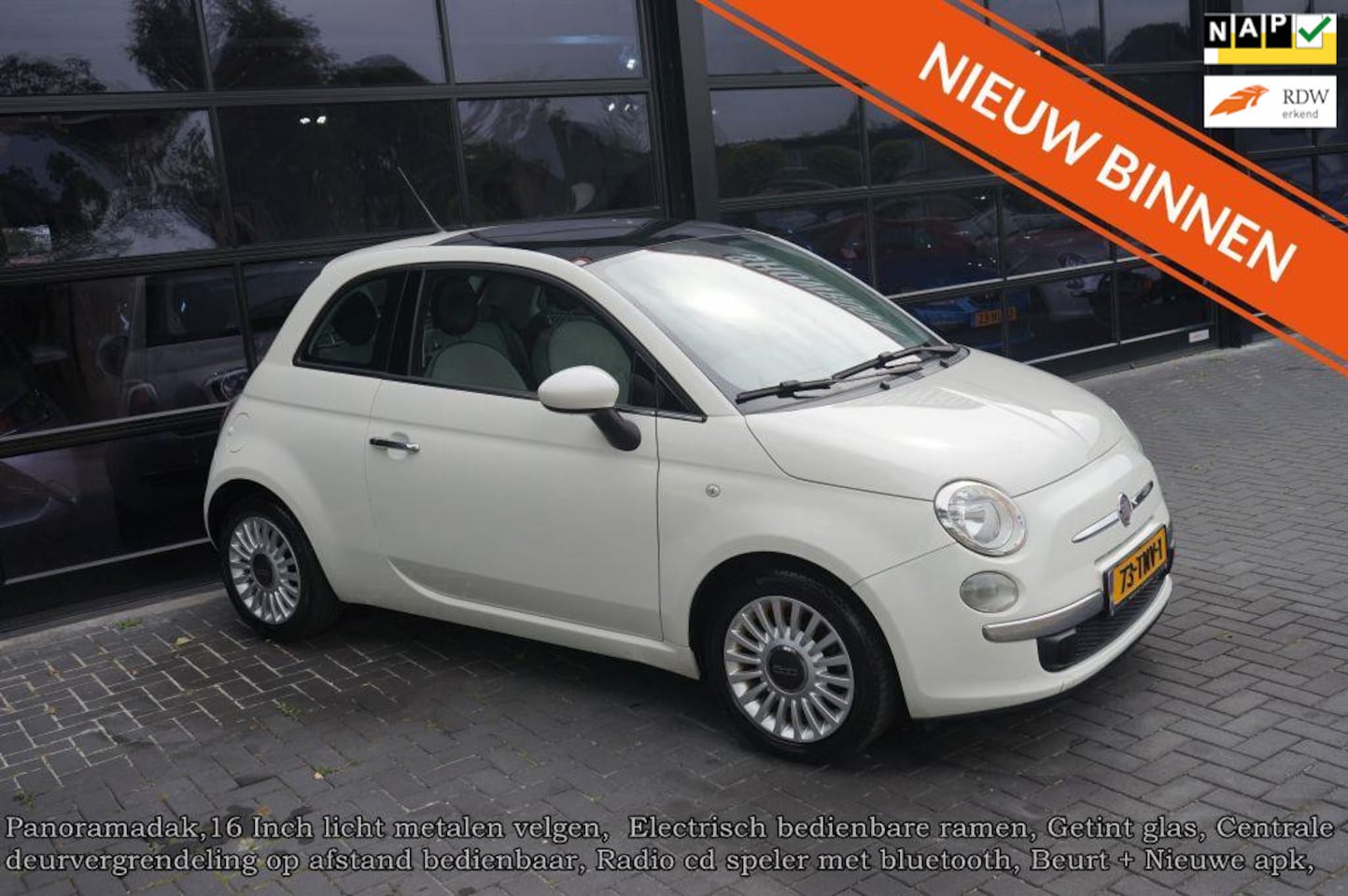 Fiat 500 - 0.9 TwinAir Lounge 0.9 TwinAir Lounge, Panodak, Airco, Elek pakket - AutoWereld.nl