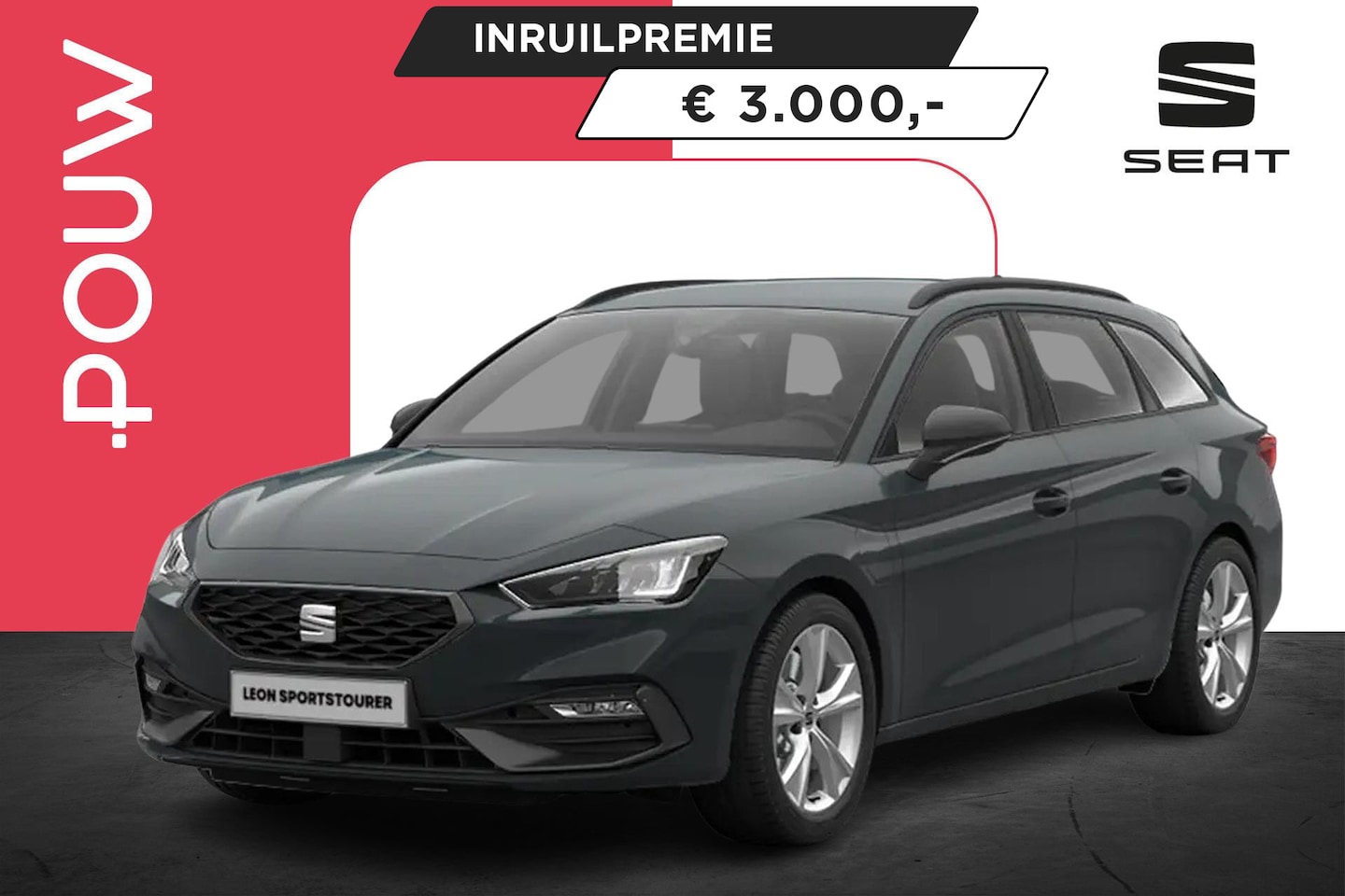 SEAT Leon Sportstourer - 1.5 TSI 204pk e-Hybrid FR Business | Technology Pack | Elektrische Achterklep - AutoWereld.nl
