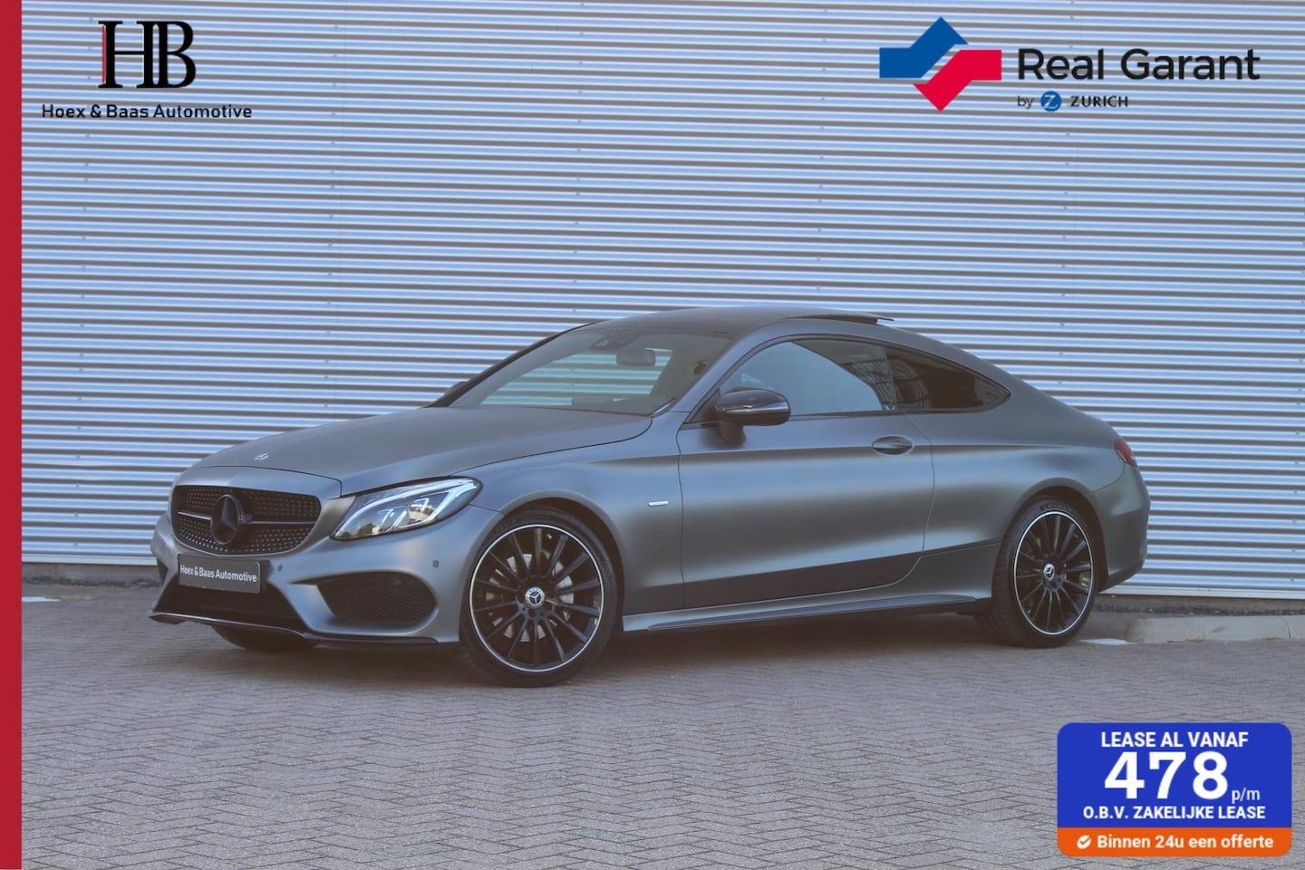 Mercedes-Benz C-klasse Coupé - 200 Designo mat /pano/ burmester - AutoWereld.nl