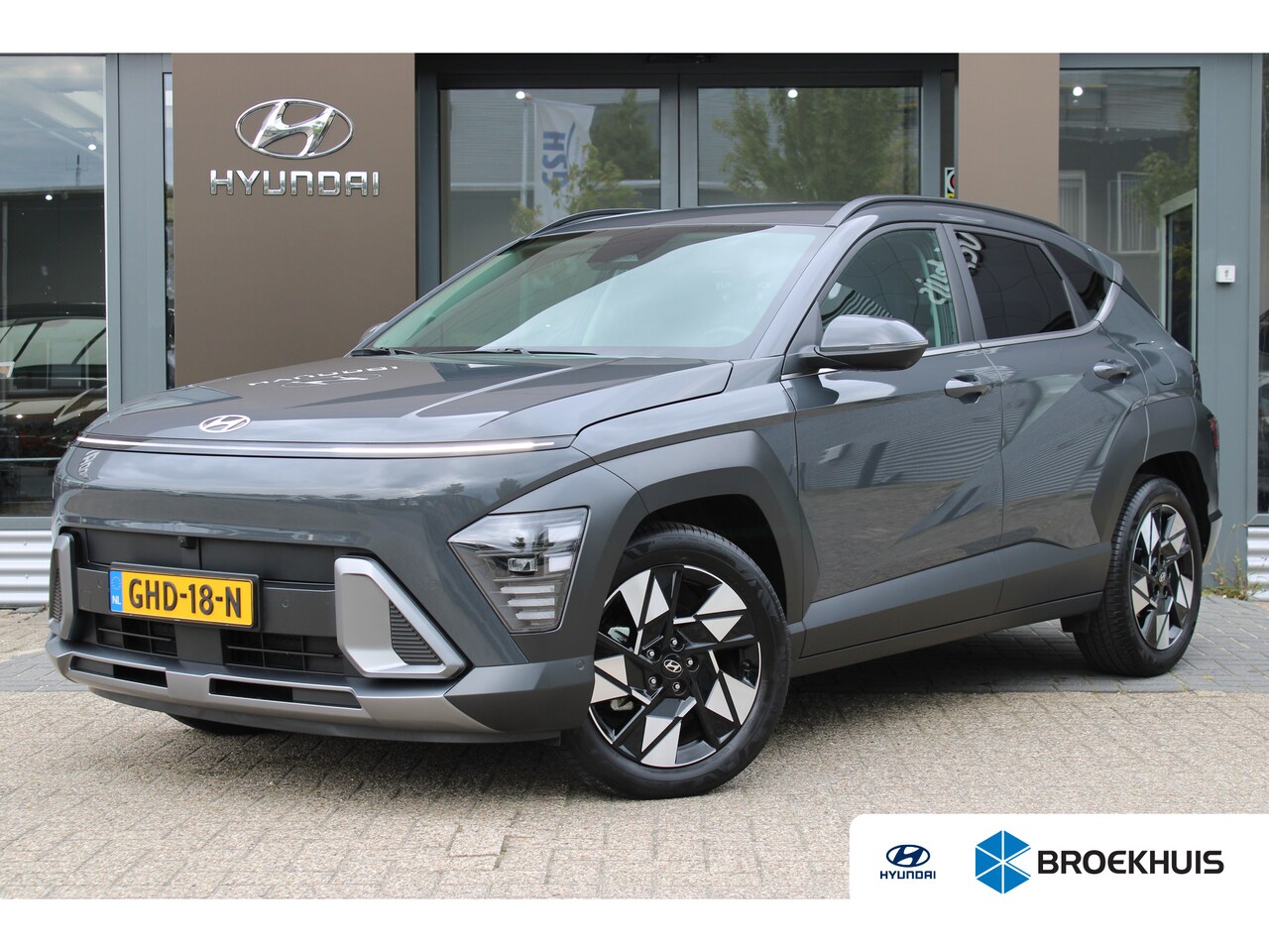 Hyundai Kona - 1.6 GDI HEV Premium | Cruise control adaptief met Stop&Go en stuurhulp | Elektrisch bedien - AutoWereld.nl