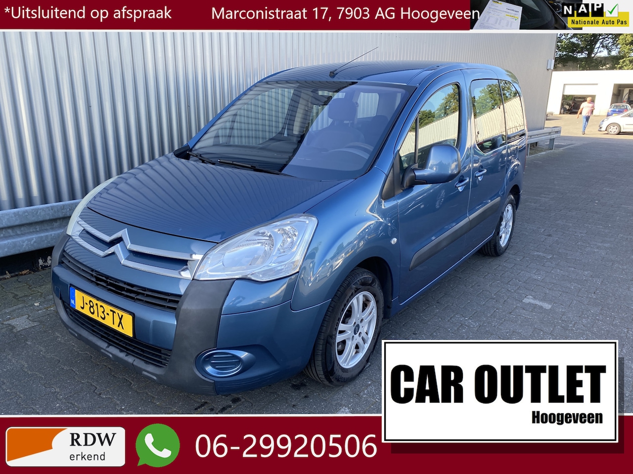 Citroën Berlingo - 1.6 VTi Cinqspace met Airco, Lichtmetaal & Nieuwe APK – Inruil Mogelijk – - AutoWereld.nl