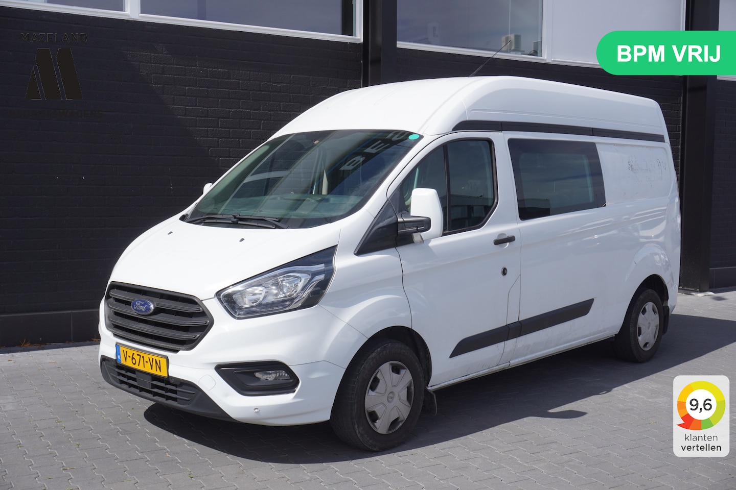 Ford Transit Custom - 2.0 TDCI L2H2 Dubbel Cabine EURO 6 - Airco - Cruise - PDC - € 14.900,- Excl. - AutoWereld.nl