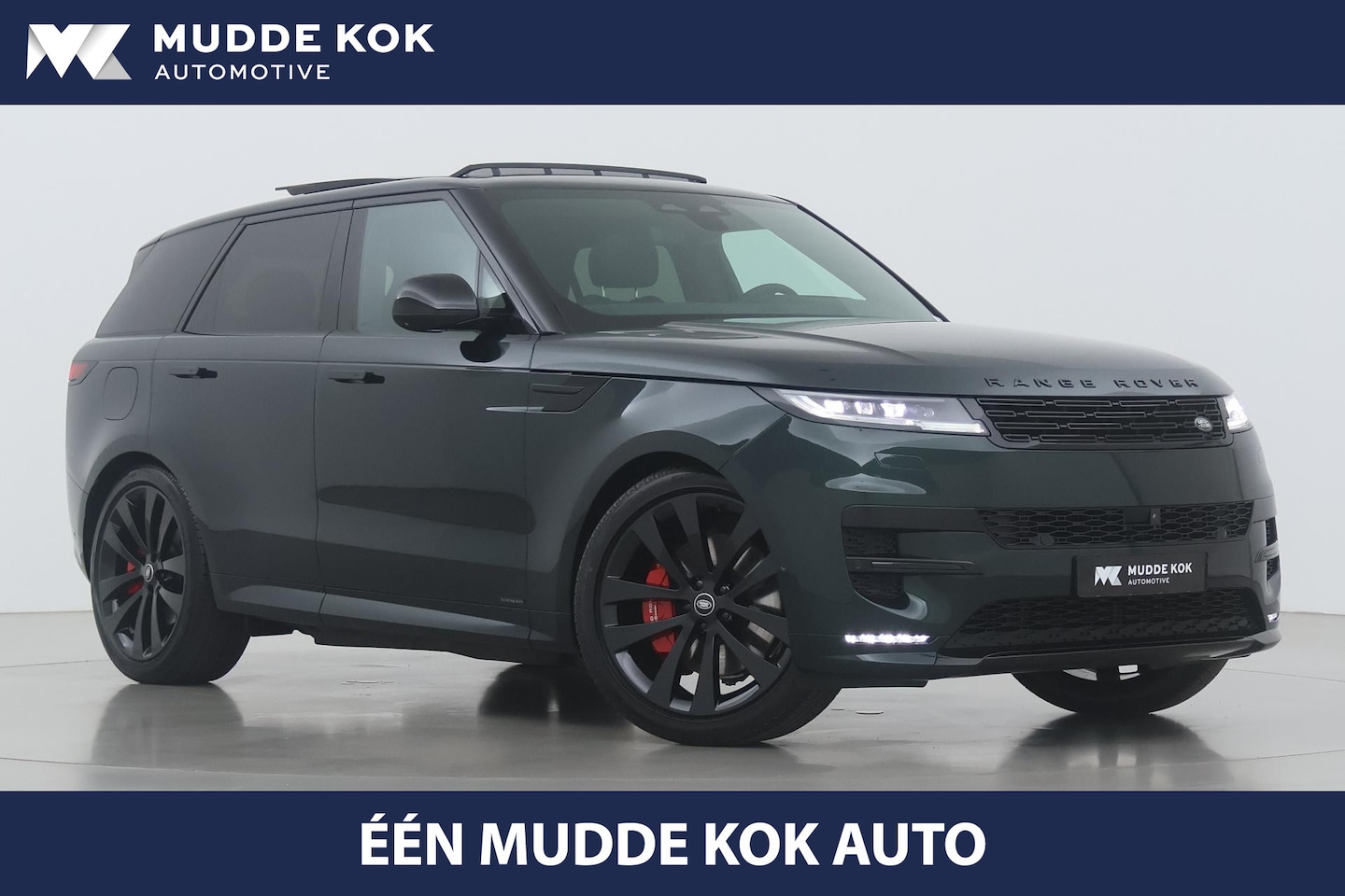 Land Rover Range Rover Sport - 3.0 P550e Autobiography | British Racing Green | Black Pack | 23 Inch | Meridian 3D | Head - AutoWereld.nl