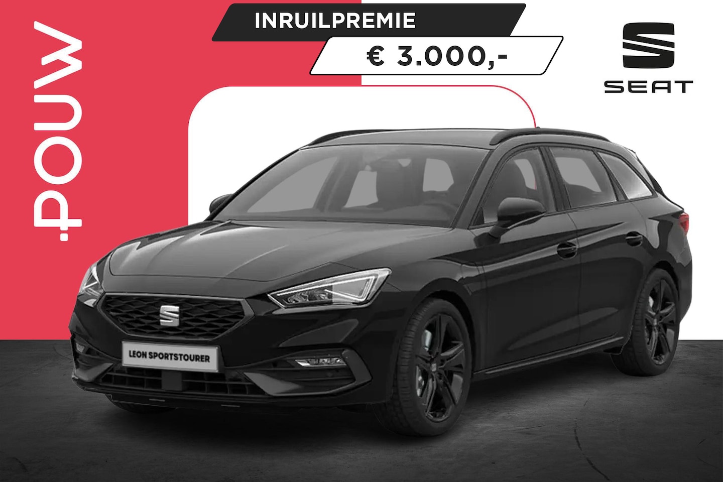 SEAT Leon Sportstourer - 1.5 TSI 204pk e-Hybrid FR Business Safe Drive Pack | Black Pack - AutoWereld.nl