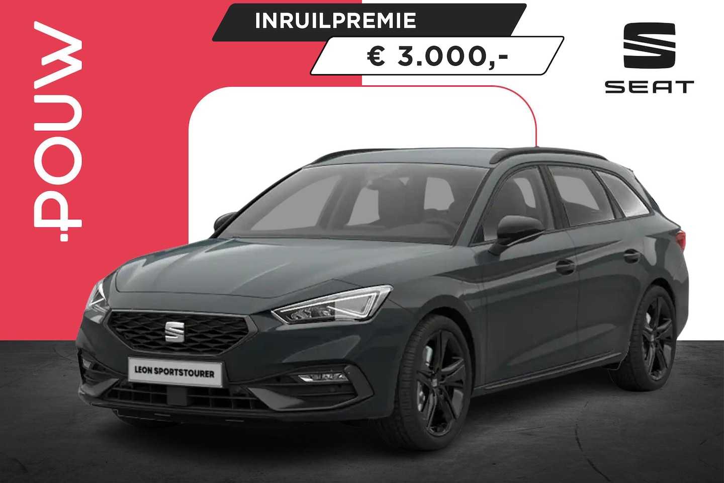 SEAT Leon Sportstourer - 1.5 TSI 204pk e-Hybrid FR Business | Safe Drive Pack | Black Pack - AutoWereld.nl