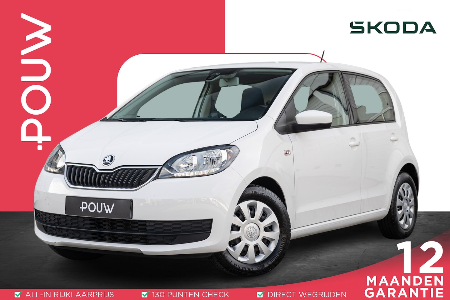 Skoda Citigo - 1.0 60pk Ambition | Airconditioning | Cruise Control - AutoWereld.nl