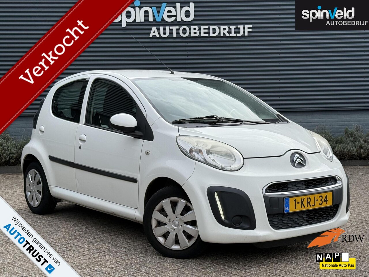 Citroën C1 - 1.0 Collection BJ`13 NAP NL Airco LED Bluetooth 5drs - AutoWereld.nl
