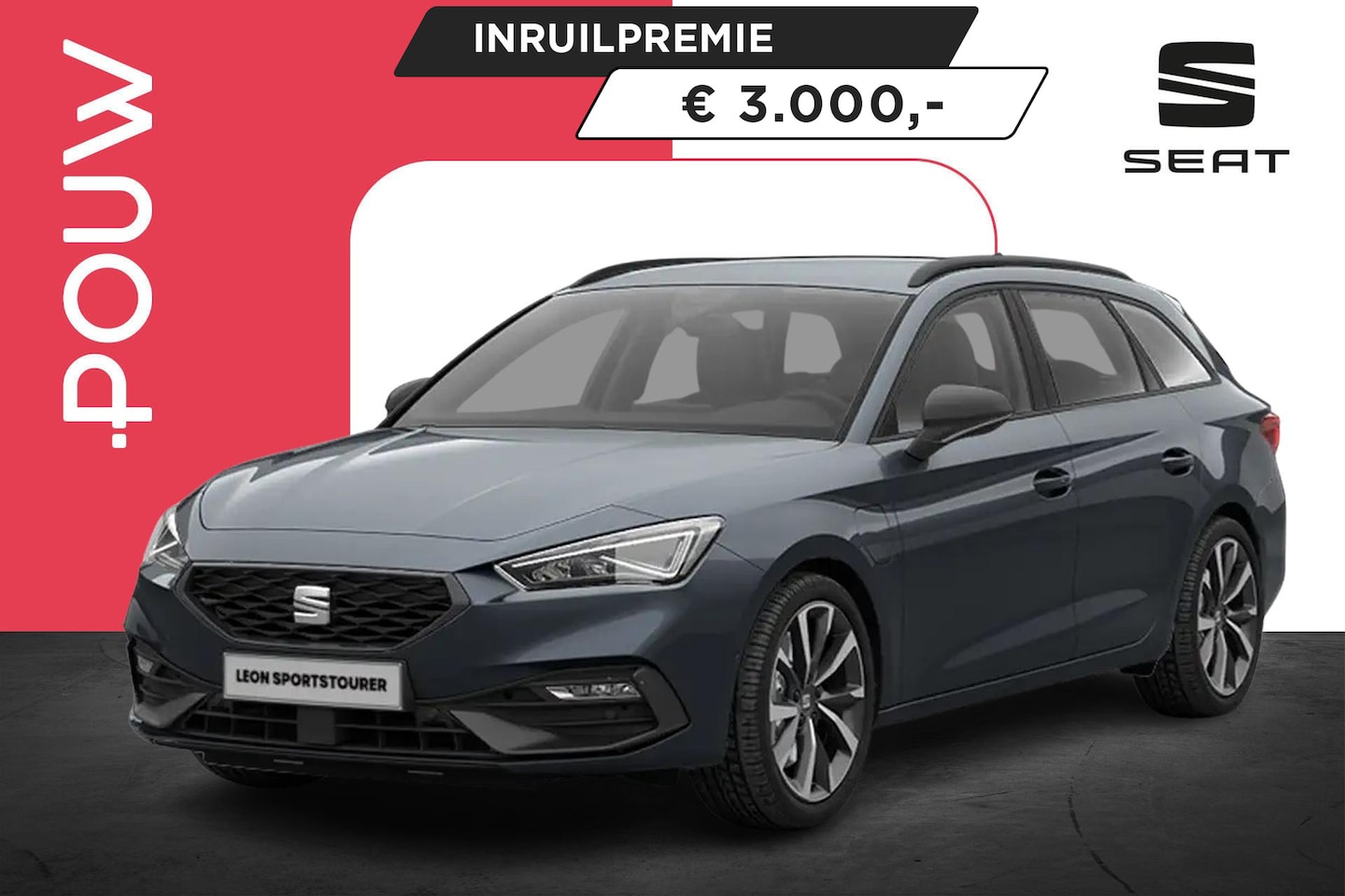 SEAT Leon Sportstourer - 1.5 TSI 204pk e-Hybrid FR Business | Matrix-LED | 18" Velgen - AutoWereld.nl