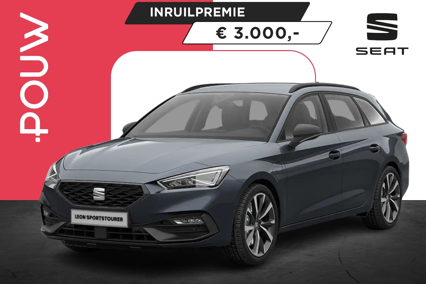 SEAT Leon Sportstourer - 1.5 TSI 204pk e-Hybrid FR Business | Matrix-LED | 18" Velgen - AutoWereld.nl
