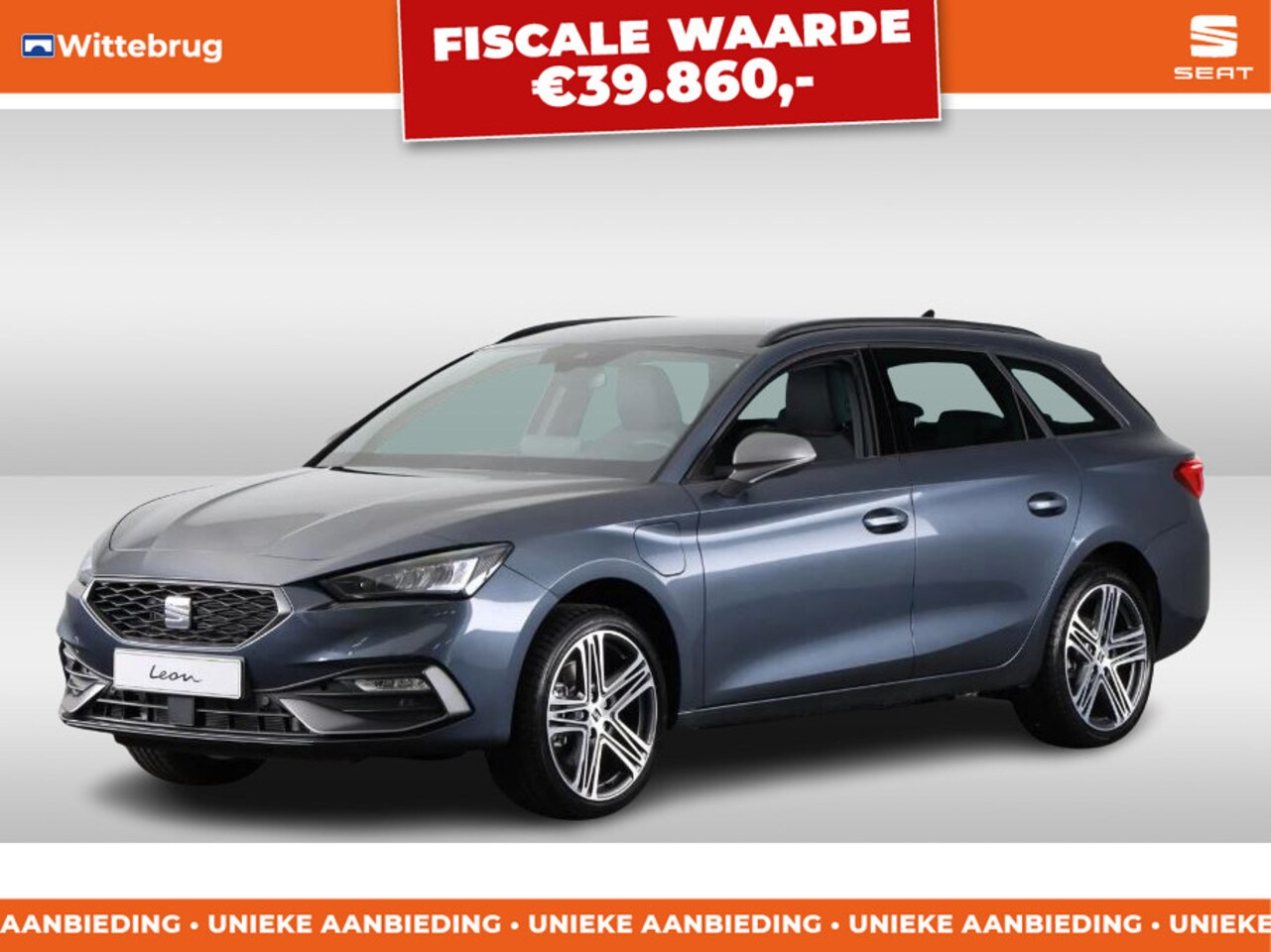 SEAT Leon Sportstourer - 1.5 TSI e-Hybrid FR Business €3.000 euro fiscaal in prijs verlaagd - AutoWereld.nl