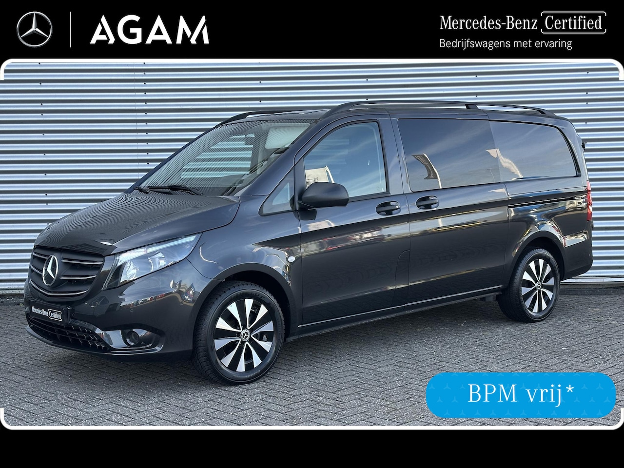Mercedes-Benz Vito - 114 CDI Dubbele Cabine Automaat 2x schuifdeur etc Achterdeuren Navigatie Camera Airco - AutoWereld.nl
