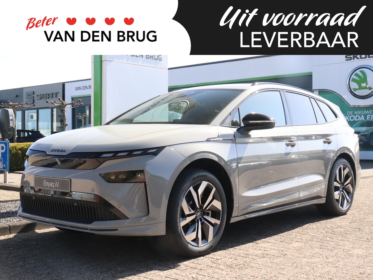 Skoda Enyaq iV - 85 Sportline | DEMO | Trekhaak | Elek. verst. best.stoel | Verwarmd stuur en voorstoelen | - AutoWereld.nl