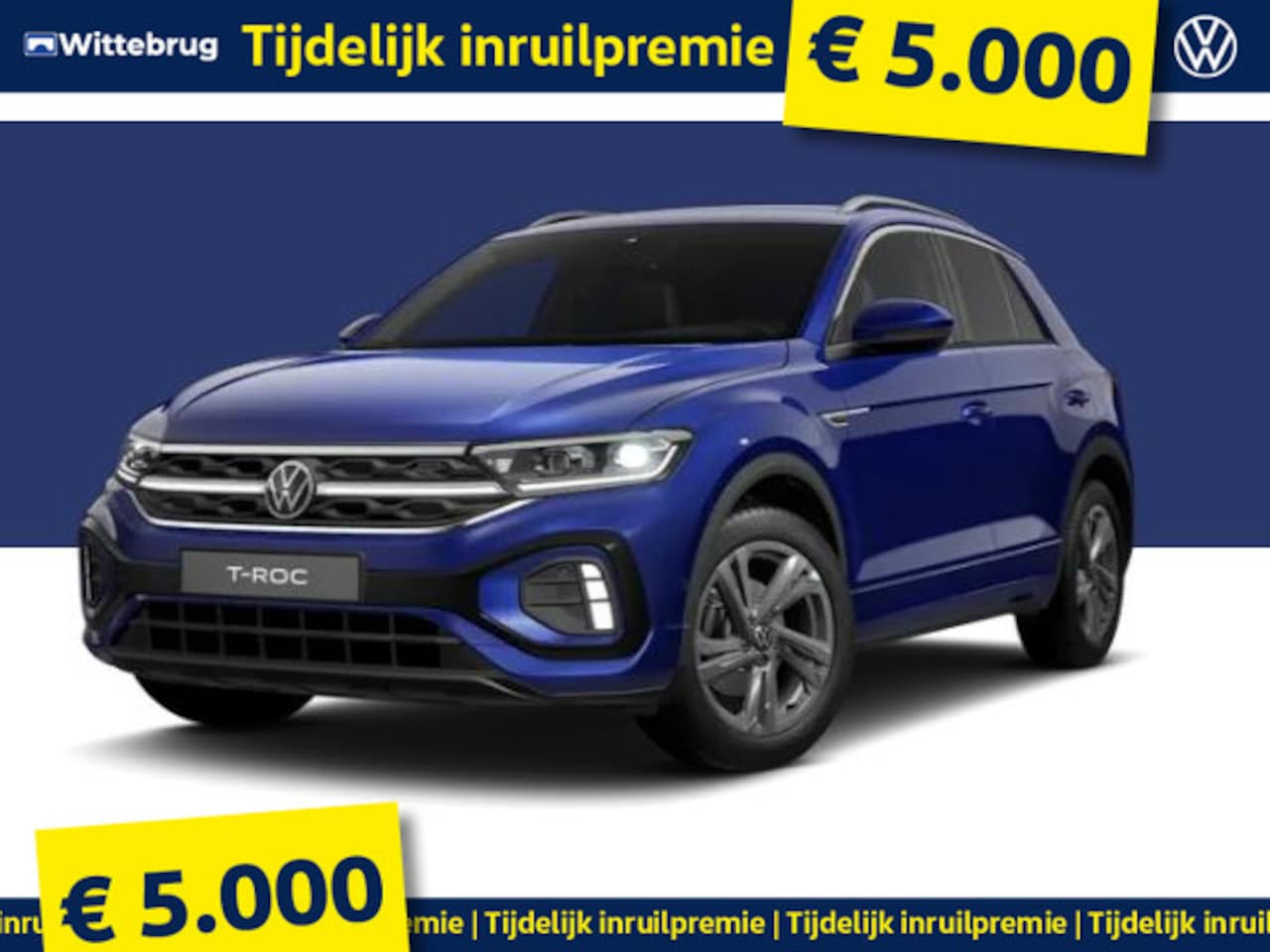 Volkswagen T-Roc - !!!€ 5.000 Inruilpremie!!! 1.5 TSI R-Line Edition !!!Profiteer ook van 5.000 EURO inruilpr - AutoWereld.nl