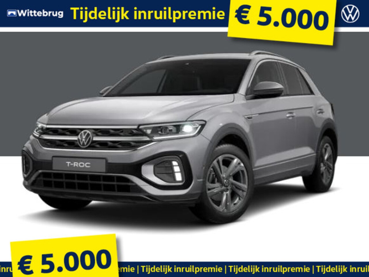 Volkswagen T-Roc - !!!€ 5.000 Inruilpremie!!! 1.5 TSI R-Line Edition !!!Profiteer ook van 5.000 EURO inruilpr - AutoWereld.nl