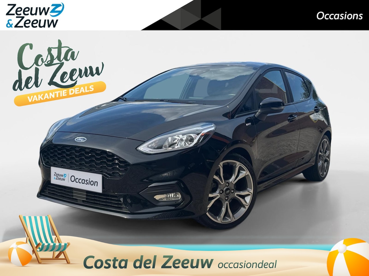 Ford Fiesta - 1.0 EcoBoost ST-Line | 17 Inch LM Velgen | Verwarmde Voorruitverwarming | Zeer nette Auto - AutoWereld.nl