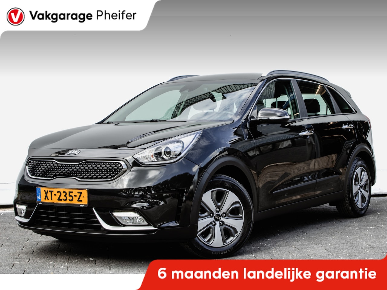 Kia Niro - 1.6 GDi Hybrid DynamicLine Half lederen int./ Cruise control/ DAB+/ Climate control/ Carpl - AutoWereld.nl