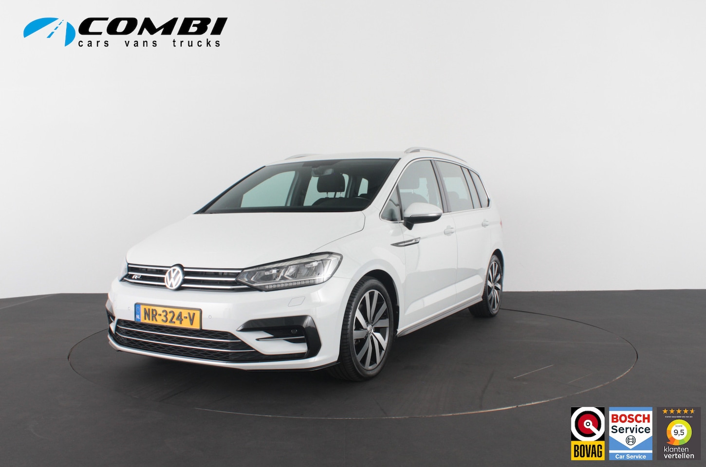 Volkswagen Touran - 1.4 TSI R-Line 7p. > 150pk/7-zit/Automaat/18inch/Nette staat! - AutoWereld.nl