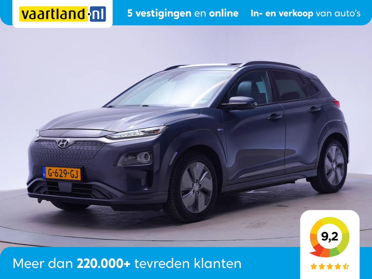 Hyundai Kona Electric - EV Premium 64 kWh [ Schuifdak LED Leder Navi ] - AutoWereld.nl