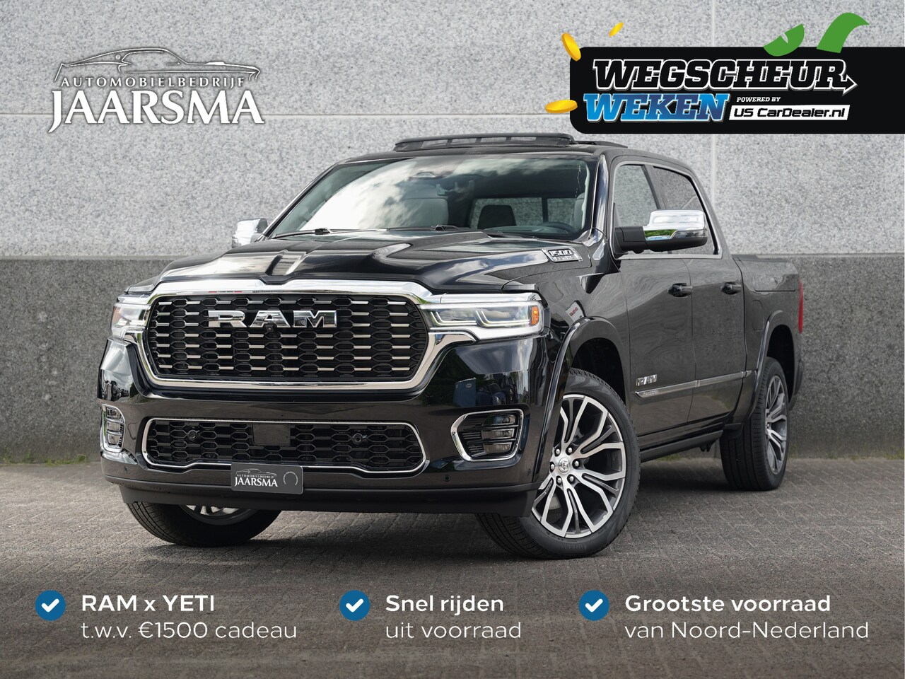 Dodge Ram 1500 - Tungsten 540pk SST H-O CrewCab |BPM vrij! |Klipsch® Audio |24-weg verstelbare stoelen | - AutoWereld.nl