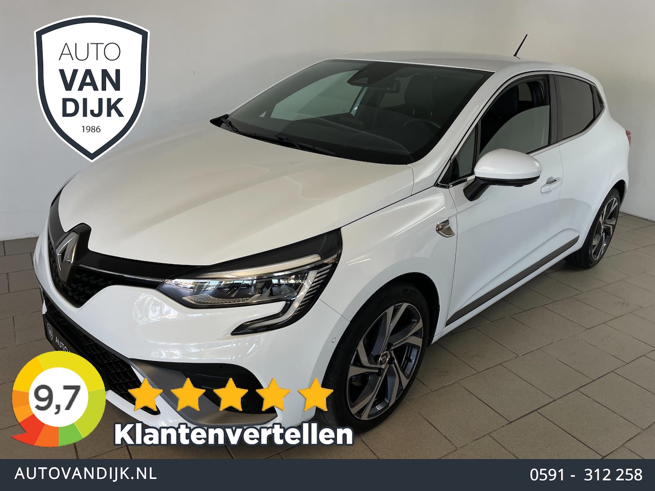 Renault Clio - 1.3 TCe R.S. Line AUTOMAAT AIRCO CLIMA NAVI CRUISE VELGEN PDC NIEUWSTAAT - AutoWereld.nl
