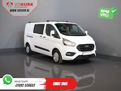Ford Transit Custom - 2.0 TDCI L2 Trend DC Dubbel Cabine BPM VRIJ NL Auto/ Stoelverw./ Carplay/ 2.7t Trekverm./