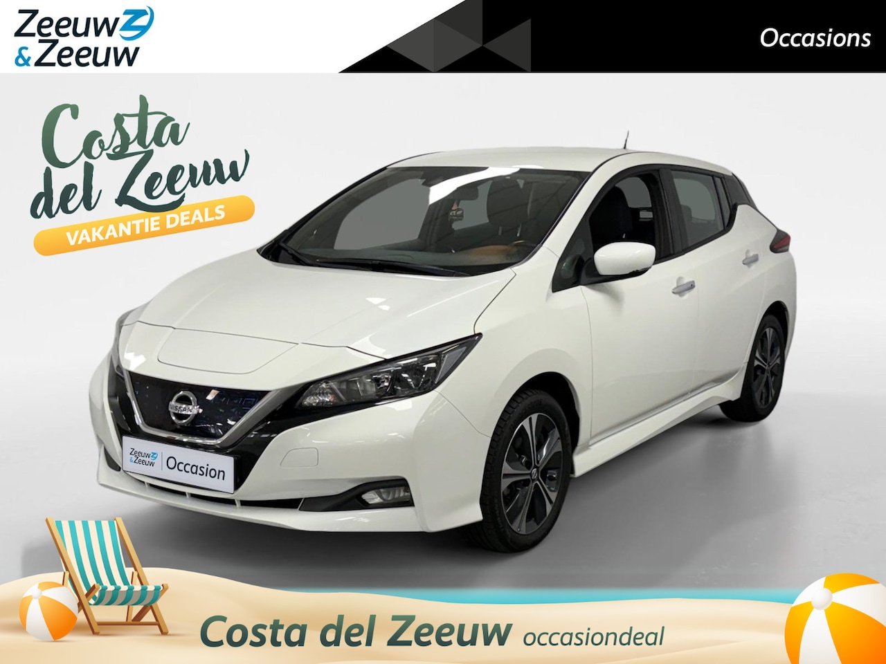 Nissan LEAF - e+ Acenta 62 kWh AUTOMAAT NAVI AIRCO CAMERA PARKEERSENSOREN CRUISE CONTROLE 62KWH BATTERIJ - AutoWereld.nl