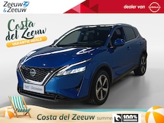 Nissan Qashqai - 1.3 MHEV Xtronic N-Connecta *1800kg trekgewicht*Trekhaak*360grd view*Navigatie*Apple carpl