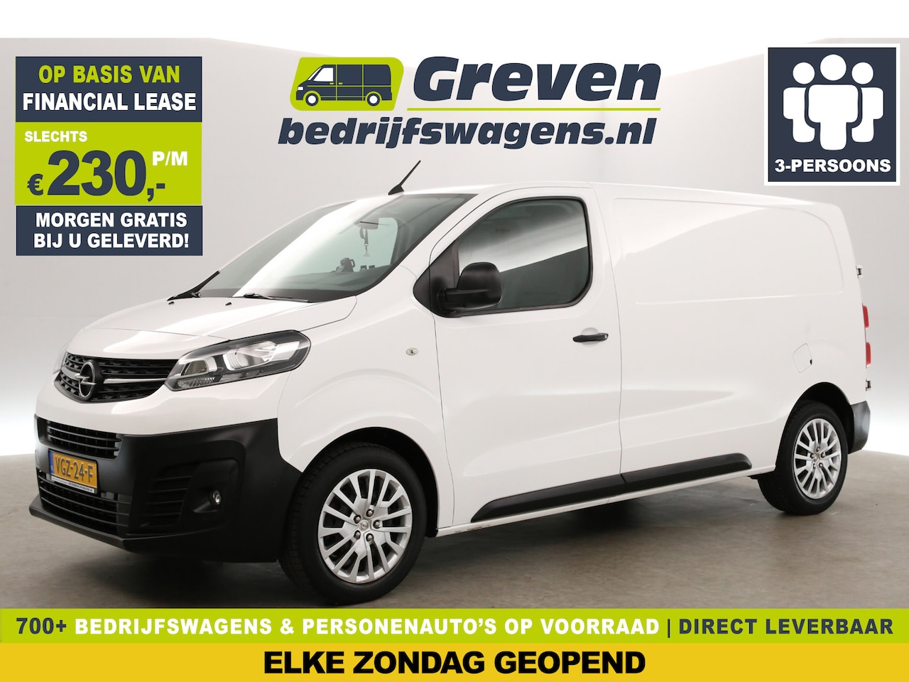 Opel Vivaro - 1.5 CDTI L2H1 Airco Cruise Kasten PDC 3 Persoons Inrichting Elektrpakket - AutoWereld.nl