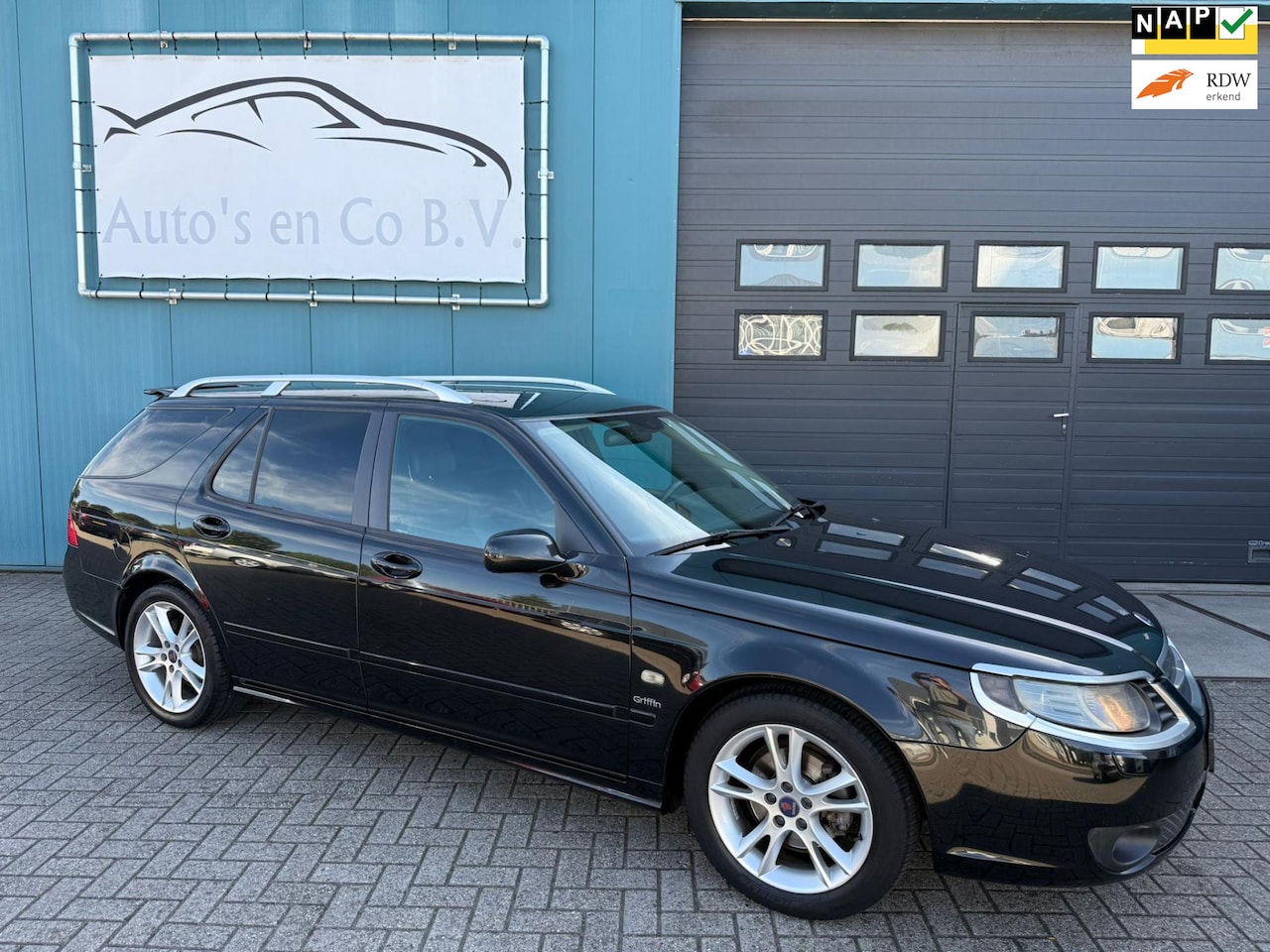 Saab 9-5 Estate - 2.0t Business Automaat 2e Eig YOUNGTIMER Leder Clima Cruise bi-Xenon 17"Lm velgen Pdc Afn - AutoWereld.nl