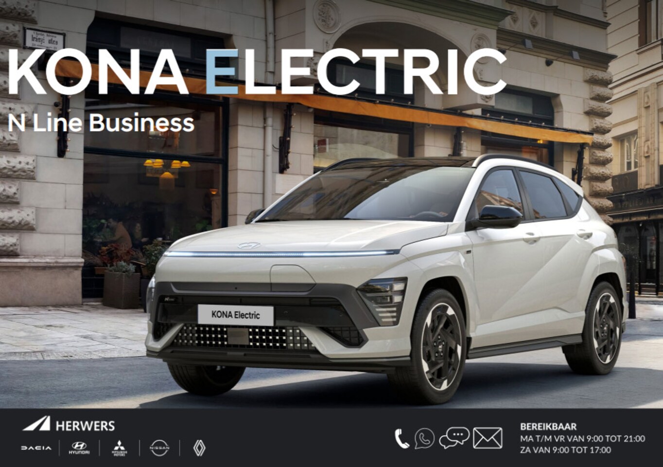 Hyundai Kona Electric - N Line Business 64.8 kWh / Rijklaarprijs Engine Red / Nu Te Bestellen / Levertijd 3 Maande - AutoWereld.nl