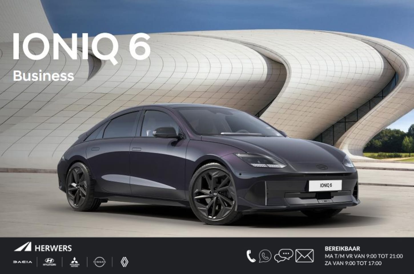 Hyundai IONIQ 6 - Business 77.4 kWh / Rijklaarprijs Ultimate Red / Nu Te Bestellen / Levertijd 3 Maanden - AutoWereld.nl