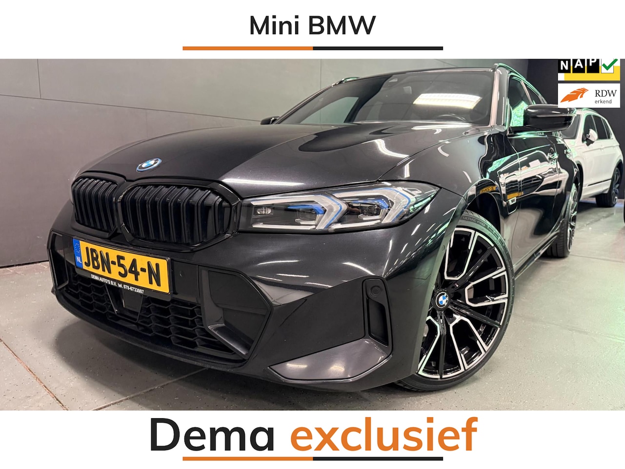 BMW 3-serie Touring - 330e M-SPORT BLACK-LINE 19'' FACELIFT/V-COCPIT/DAB/CARPLAY/STOEL-M/LED/CAM/// - AutoWereld.nl