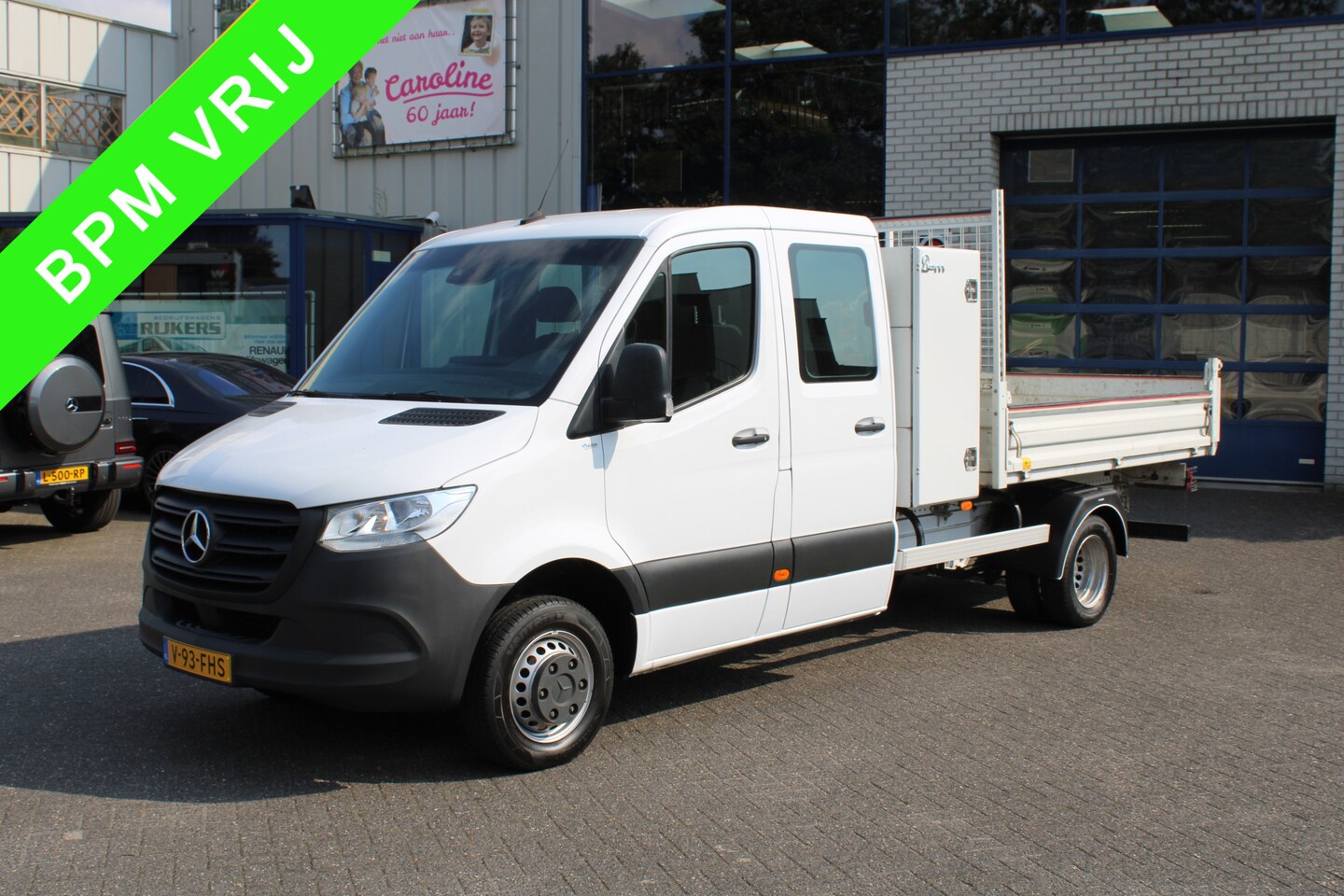 Mercedes-Benz Sprinter - 514 CDI L3 DC Kipper 3500 KG trekhaak, MBUX met Apple Carplay / Android Auto - AutoWereld.nl