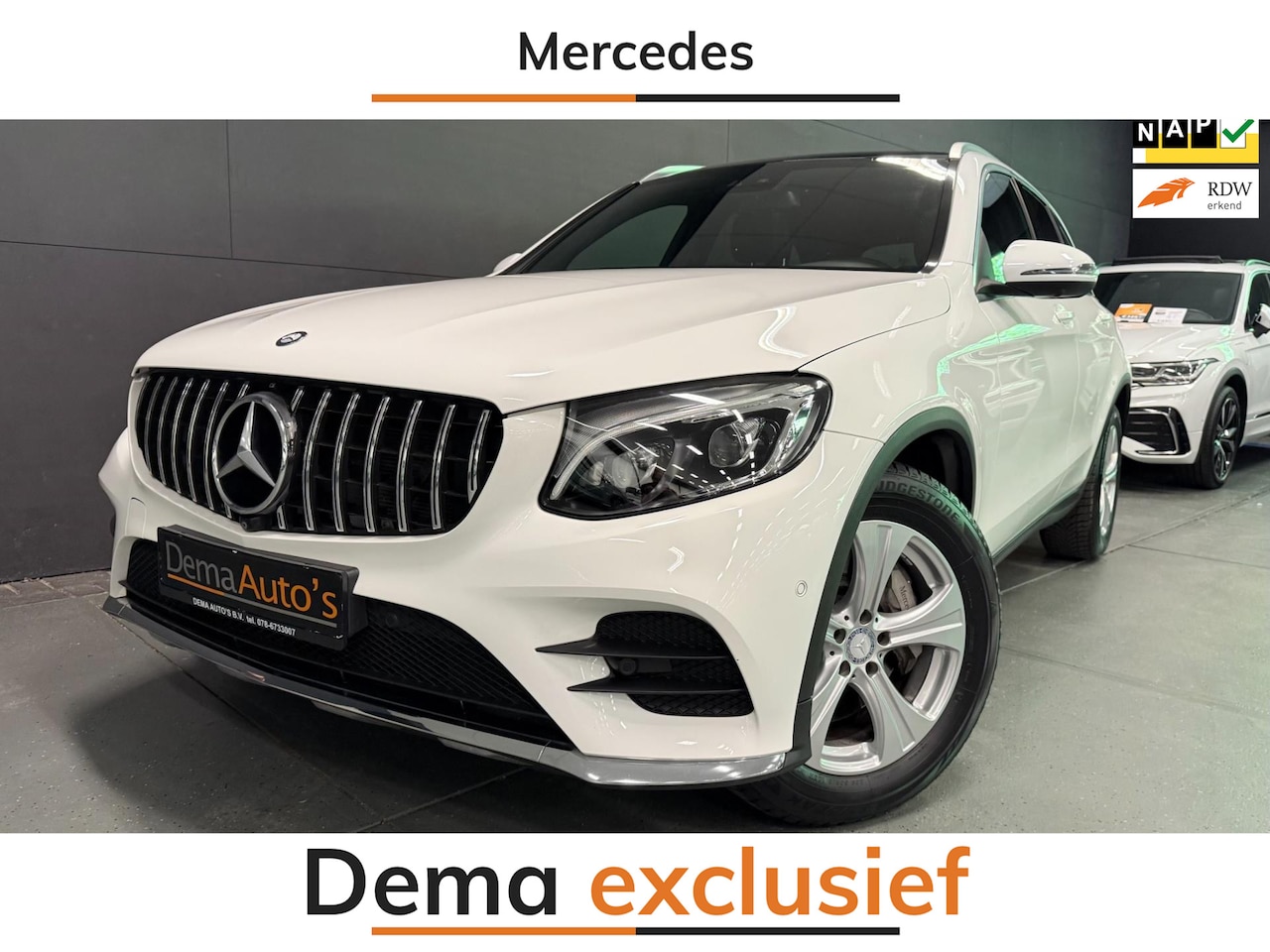 Mercedes-Benz GLC-klasse - 250 4MATIC AMG PANO/NAVI/LEDER/LED/CAM/ECC/PDC/CRUISE/STOEL-M/// - AutoWereld.nl