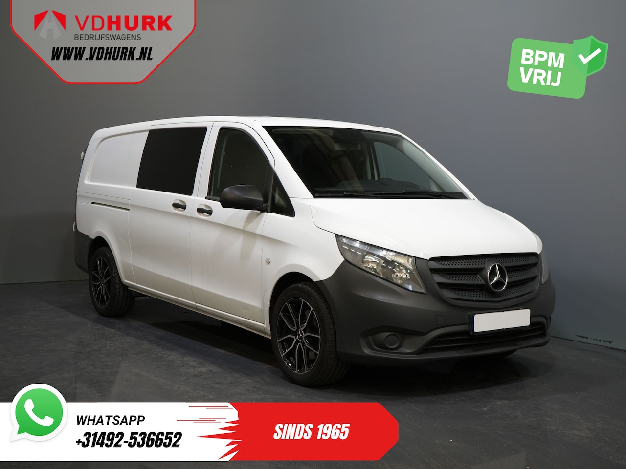 Mercedes-Benz Vito - 114 CDI Aut. L3 XL EXPORT ONLY 2x Schuifdeur/ LMV/ Cruise/ Airco/ Trekhaak - AutoWereld.nl